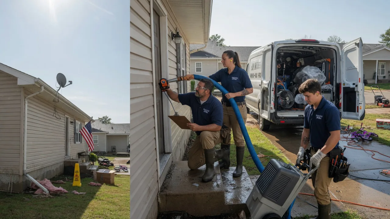 Ceiling Water Damage Restoration in Camden, IN near me